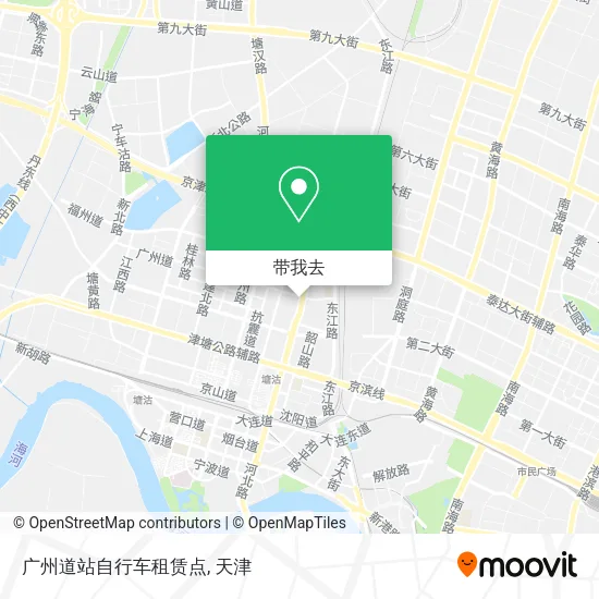 广州道站自行车租赁点地图