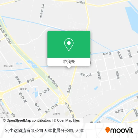 宏生达物流有限公司天津北晨分公司地图