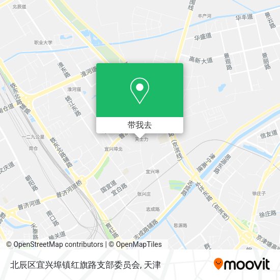 北辰区宜兴埠镇红旗路支部委员会地图