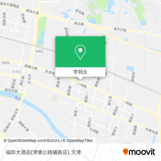 福田大酒店(津塘公路辅路店)地图