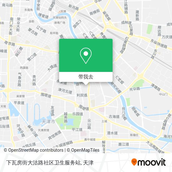 下瓦房街大沽路社区卫生服务站地图
