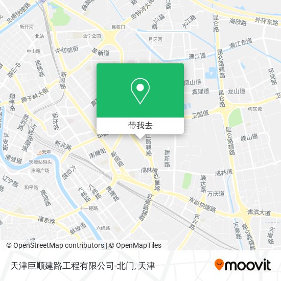 天津巨顺建路工程有限公司-北门地图