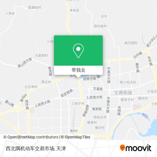 西北隅机动车交易市场地图