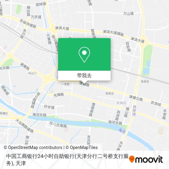 中国工商银行24小时自助银行(天津分行二号桥支行服务)地图