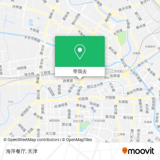 海萍餐厅地图