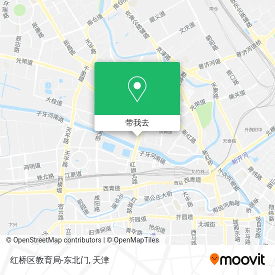 红桥区教育局-东北门地图