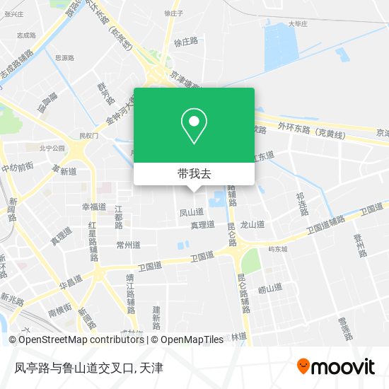 凤亭路与鲁山道交叉口地图