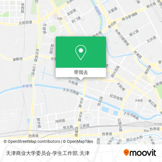 天津商业大学委员会-学生工作部地图