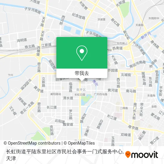 长虹街道平陆东里社区市民社会事务一门式服务中心地图