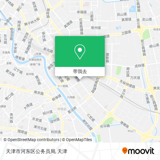天津市河东区公务员局地图