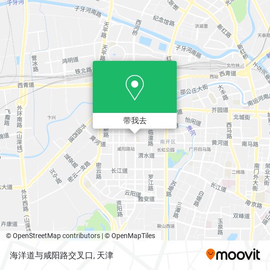 海洋道与咸阳路交叉口地图