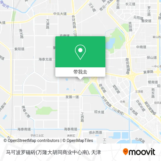 马可波罗磁砖(万隆大胡同商业中心南)地图