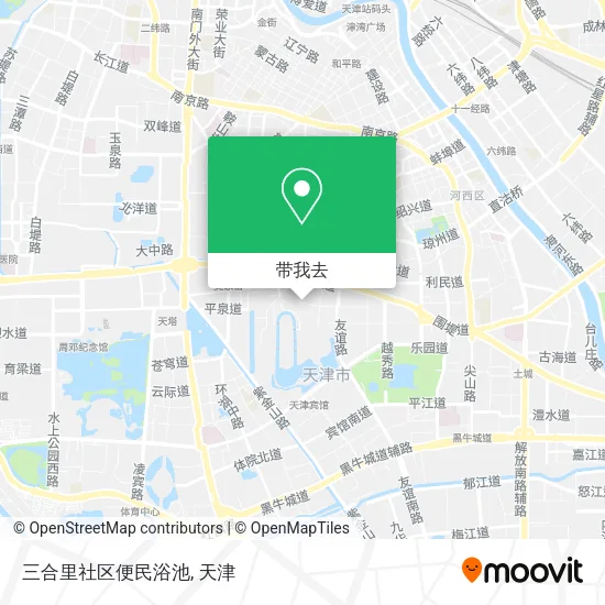 三合里社区便民浴池地图