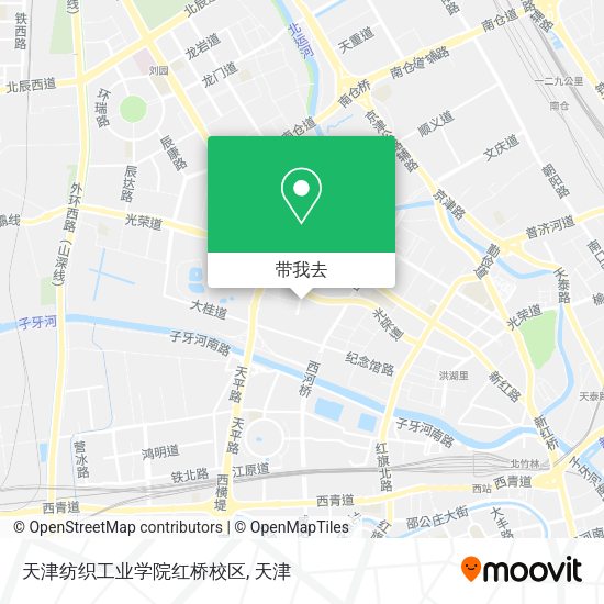 天津纺织工业学院红桥校区地图