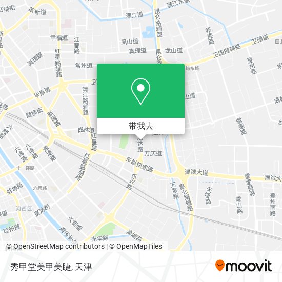 秀甲堂美甲美睫地图