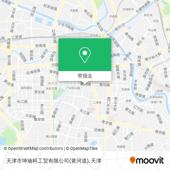 天津市坤迪科工贸有限公司(黄河道)地图