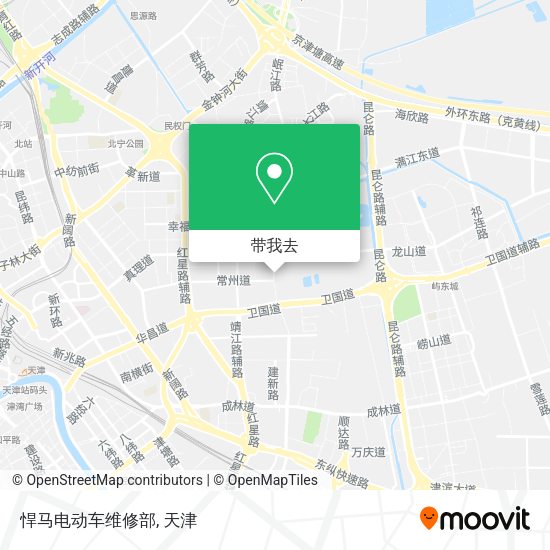 悍马电动车维修部地图