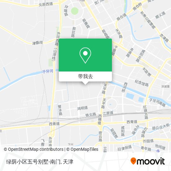 绿荫小区五号别墅-南门地图