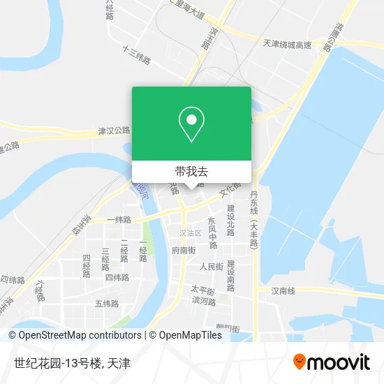 世纪花园-13号楼地图