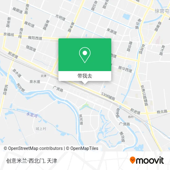创意米兰-西北门地图
