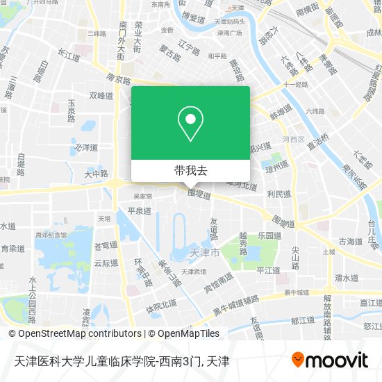 天津医科大学儿童临床学院-西南3门地图