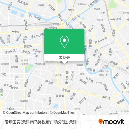 爱康国宾(天津南马路悦府广场分院)地图
