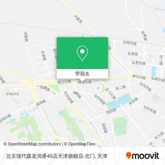 北京现代森龙润通4S店天津旗舰店-北门地图