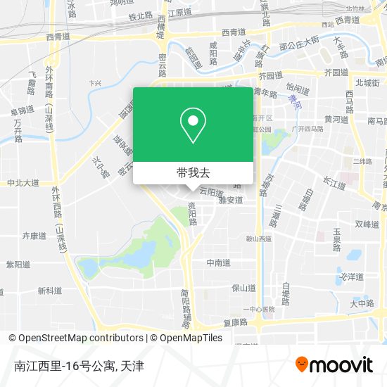 南江西里-16号公寓地图