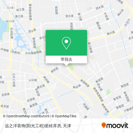 远之洋装饰(阳光工程)瓷砖库房地图