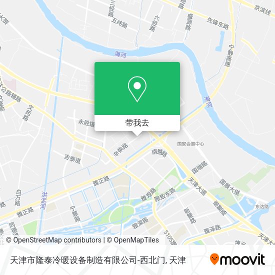 天津市隆泰冷暖设备制造有限公司-西北门地图
