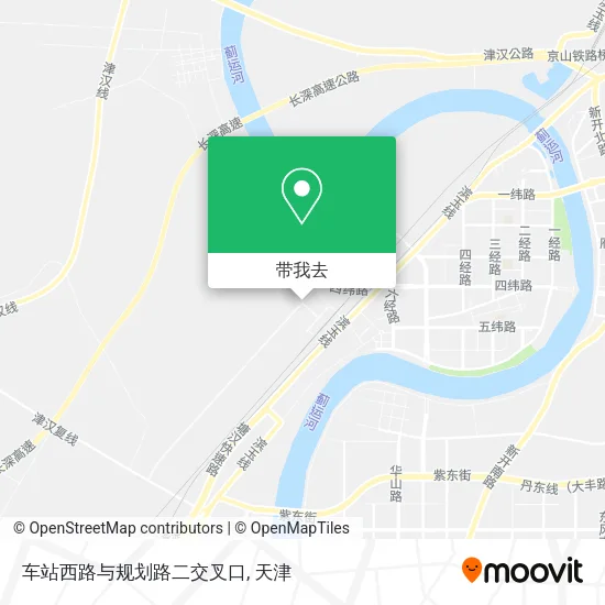 车站西路与规划路二交叉口地图
