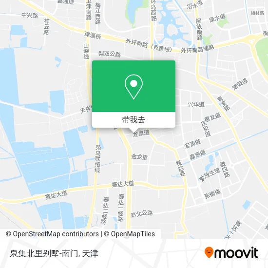 泉集北里别墅-南门地图
