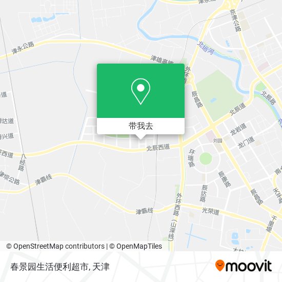 春景园生活便利超市地图