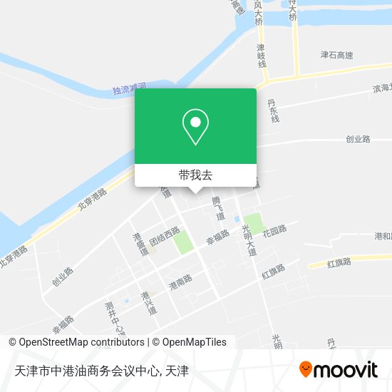 天津市中港油商务会议中心地图