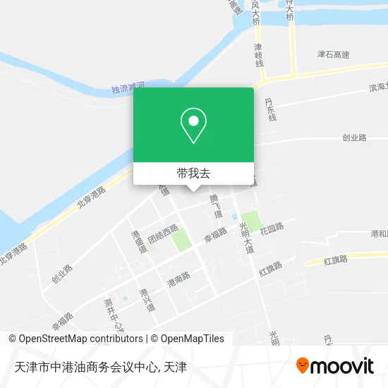 天津市中港油商务会议中心地图