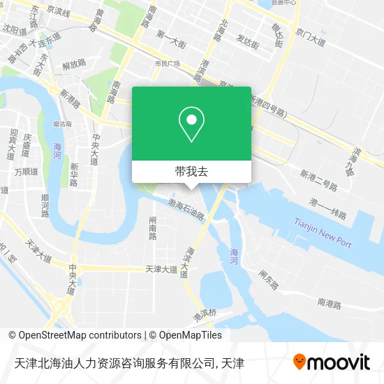 天津北海油人力资源咨询服务有限公司地图