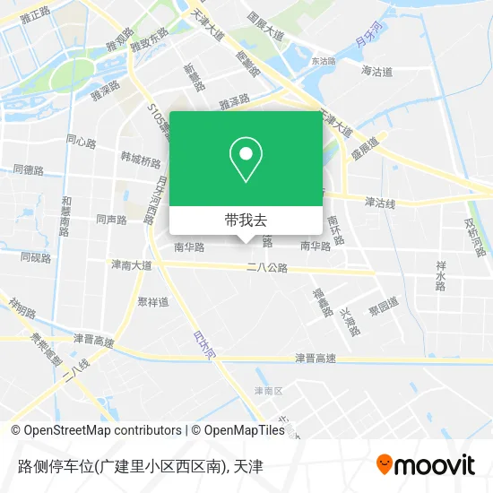 路侧停车位(广建里小区西区南)地图