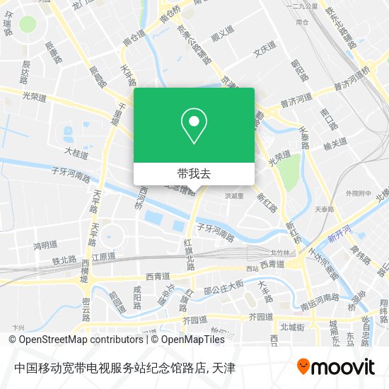 中国移动宽带电视服务站纪念馆路店地图