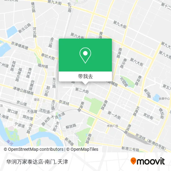华润万家泰达店-南门地图