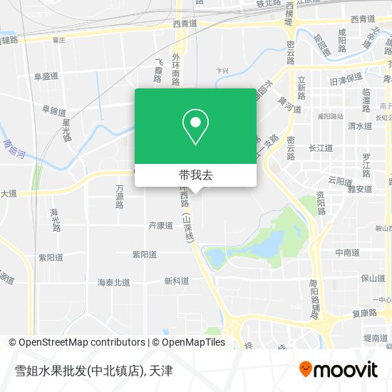 雪姐水果批发(中北镇店)地图