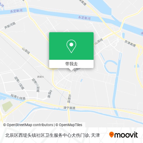 北辰区西堤头镇社区卫生服务中心犬伤门诊地图