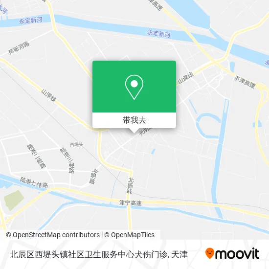 北辰区西堤头镇社区卫生服务中心犬伤门诊地图