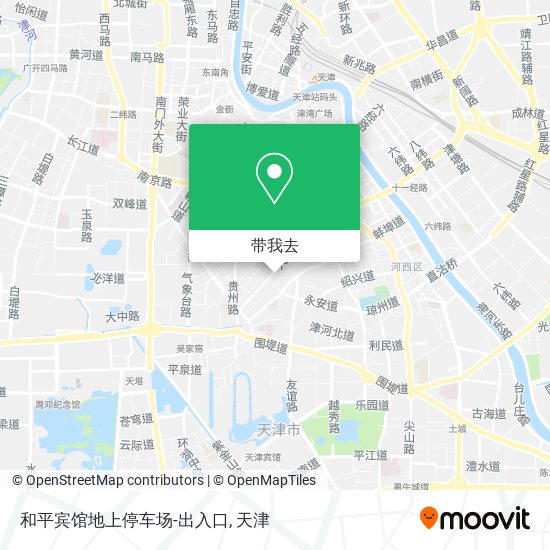 和平宾馆地上停车场-出入口地图