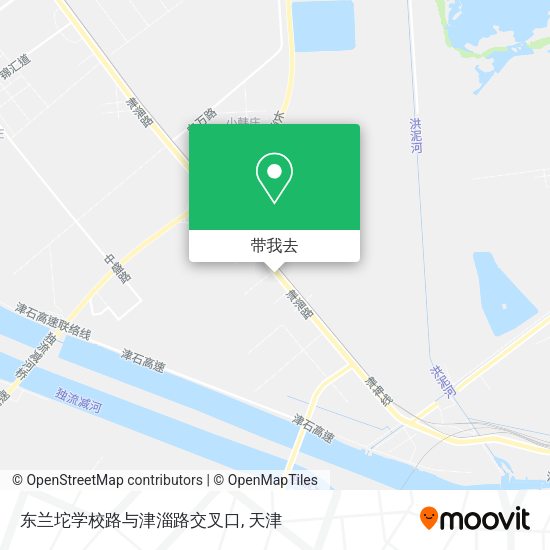 东兰坨学校路与津淄路交叉口地图
