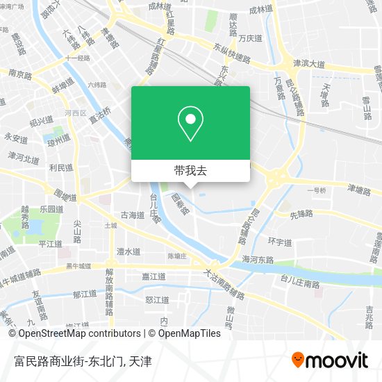 富民路商业街-东北门地图