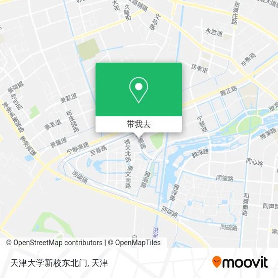 天津大学新校东北门地图
