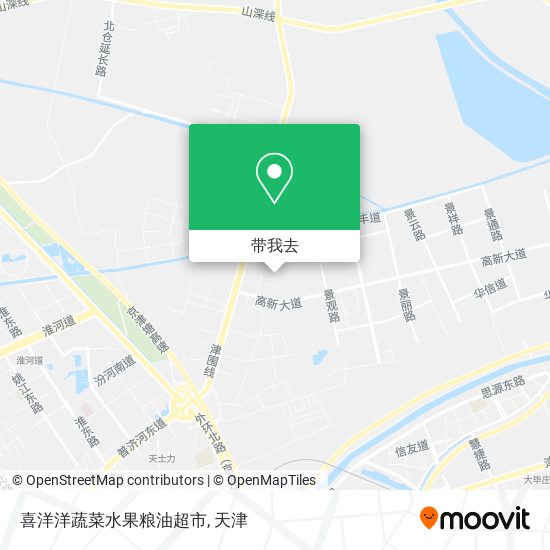 喜洋洋蔬菜水果粮油超市地图