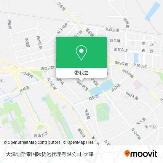 天津迪斯泰国际货运代理有限公司地图