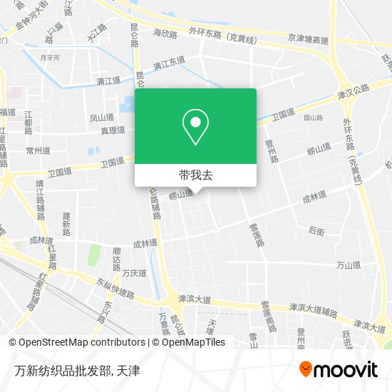 万新纺织品批发部地图