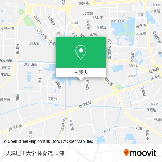 天津理工大学-体育馆地图